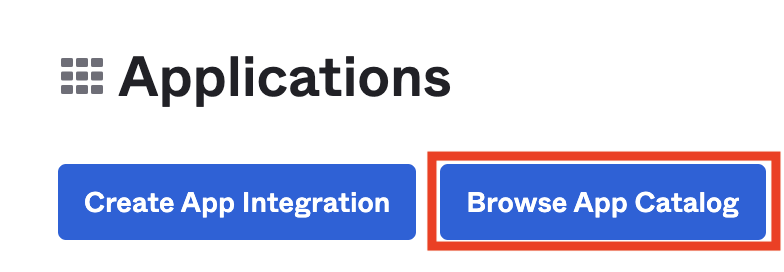 Okta - browse app catalog
